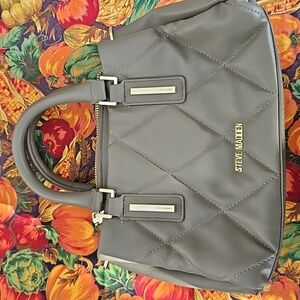 Steve Madden Gray Quilted Purse